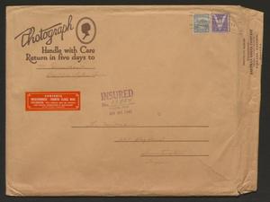 Primary view of object titled '[Envelope from the Newmans to M. Carmichael, January 20, 1945]'.