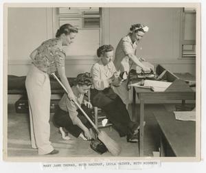 [Four WASP Trainees Doing Chores]