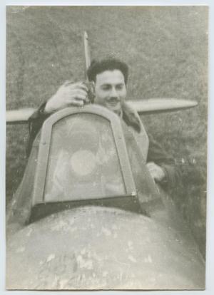 Primary view of object titled '[Man in a Small Plane]'.