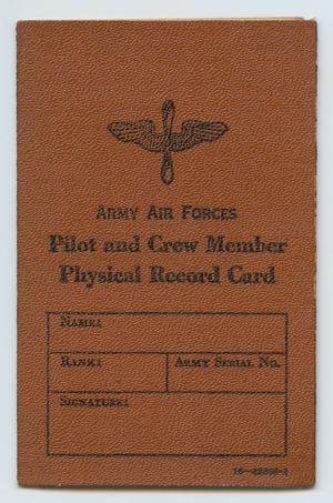 [Pilot and Crew Member Physical Record Card]
