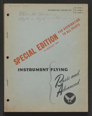 Primary view of object titled 'Instrument Flying: Basic and Advanced'.
