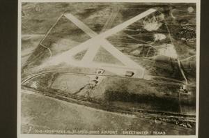Primary view of object titled '[Aerial Photograph of Sweetwater's Municipal Airport #4]'.