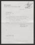 Thumbnail image of item number 1 in: '[Letter from Florence Reynolds to Margaret Hill, August 23, 1986]'.