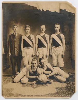 Primary view of object titled '[Photograph of a High School Basketball Team]'.