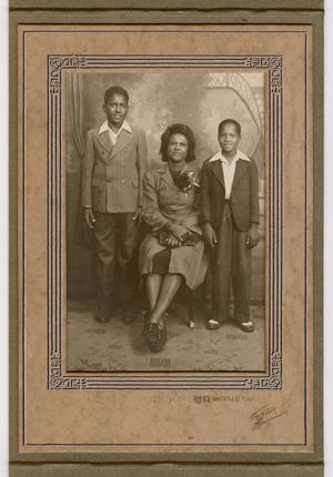 [Photograph of an African-American Woman With Two Boys]