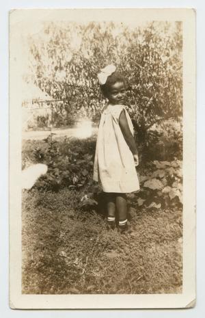 [Photograph of an African American Girl in White]