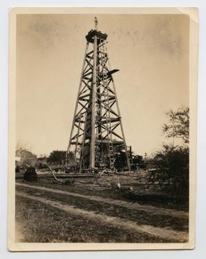 Primary view of object titled '[Photograph of an Oil Well]'.