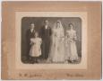 Primary view of [Portrait of Josephine Bahl's and Elmer H. Wheatly's Wedding]