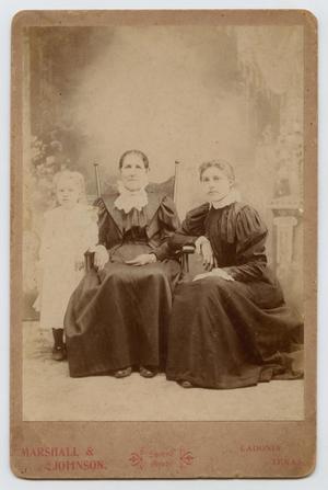 Primary view of object titled '[Photograph of an Older Woman with Two Girls]'.