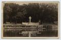 Primary view of [Postcard Picturing a Cross in Front of a Lake]