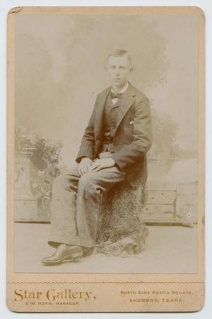 [Photograph of Young Man With a Bow Tie Looking Left]