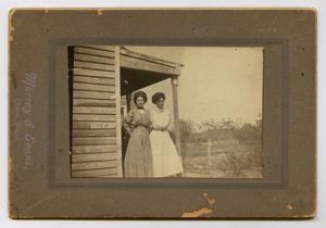 Primary view of object titled '[Photograph of Two Women on a Porch]'.