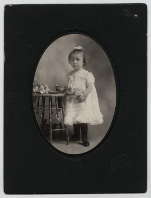 [Portrait of a Young Girl With a Teddy Bear]