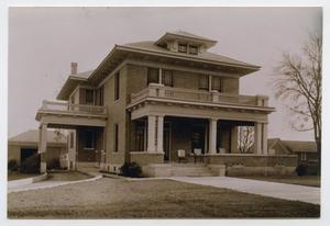 Primary view of object titled '[Photograph of a Two-Story House]'.