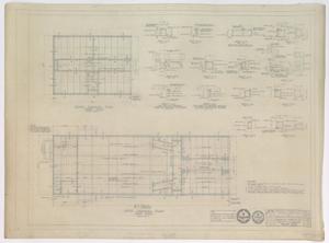 Primary view of object titled 'Junior High School Additions Abilene, Texas: Roof Framing Plan'.