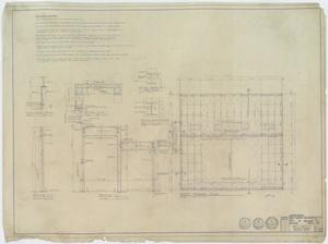 Primary view of object titled 'High School Cafeteria Abilene, Texas: Roof Framing Plan'.