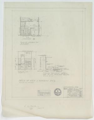 Sandefer Building, Abilene, Texas: Details of Men & Women's Rooms