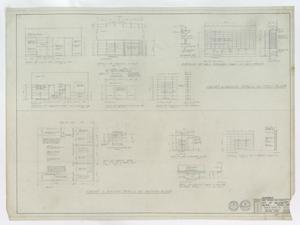 Primary view of object titled 'High School Building Abilene, Texas: Cabinet & Shelving Details on Second Floor'.