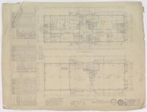 Primary view of object titled 'Sandefer Building, Abilene, Texas: First Floor & Basement Plans'.