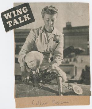 Primary view of object titled '[Clipping: Wing Talk]'.