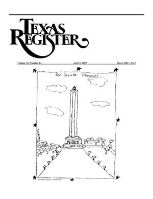 Primary view of object titled 'Texas Register, Volume 34, Number 14, Pages 2201-2312, April 3, 2009'.