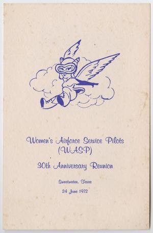 [Program for the WASP 30th Anniversary Reunion Dinner #5]