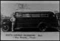 Photograph: [Bus and bus driver from the George Richmond School District]