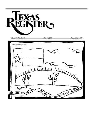 Primary view of object titled 'Texas Register, Volume 34, Number 29, Pages 4693-4794, July 17, 2009'.