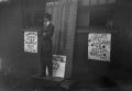 Thumbnail image of item number 1 in: '[Man on Box With Signs]'.