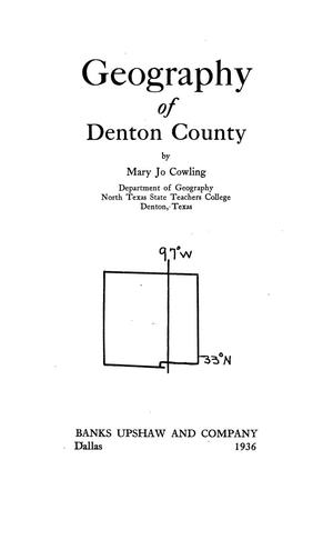 Geography of Denton County