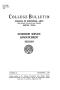 Thumbnail image of item number 1 in: 'College Bulletin, Number 105, September 1, 1923'.