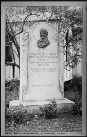 [Deaf Smith Monument in Richmond, Texas]