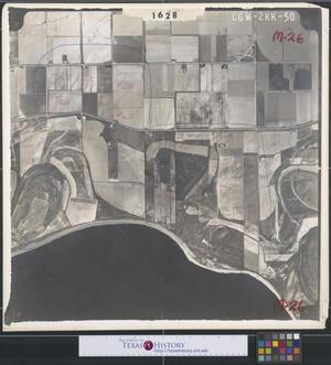 Primary view of object titled '[Aerial Photograph of South Pharr and Military Highway along Rio Grande River]'.