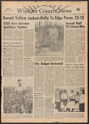 Winkler County News (Kermit, Tex.), Vol. 30, No. 20, Ed. 1 Sunday, October 9, 1966