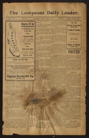 The Lampasas Daily Leader. (Lampasas, Tex.), Vol. 8, No. 3050, Ed. 1 Wednesday, October 4, 1911