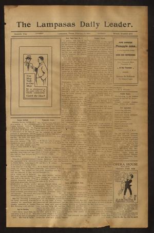 The Lampasas Daily Leader. (Lampasas, Tex.), Vol. 7, No. 2141, Ed. 1 Thursday, February 2, 1911