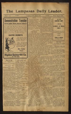 The Lampasas Daily Leader. (Lampasas, Tex.), Vol. 8, No. 2203, Ed. 1 Saturday, April 15, 1911
