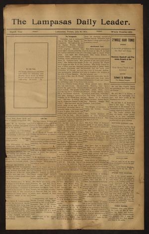 The Lampasas Daily Leader. (Lampasas, Tex.), Vol. 8, No. 2292, Ed. 1 Friday, July 28, 1911