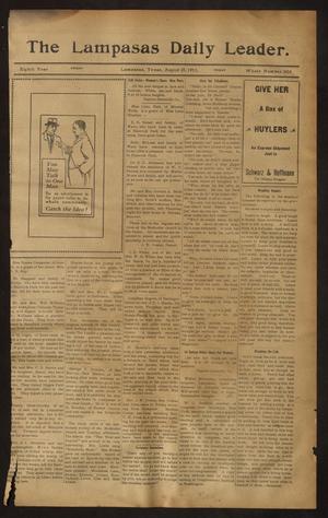 Primary view of object titled 'The Lampasas Daily Leader. (Lampasas, Tex.), Vol. 8, No. 3016, Ed. 1 Friday, August 25, 1911'.
