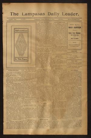 The Lampasas Daily Leader. (Lampasas, Tex.), Vol. 7, No. 2149, Ed. 1 Saturday, February 11, 1911