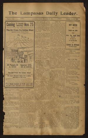 The Lampasas Daily Leader. (Lampasas, Tex.), Vol. 8, No. 3091, Ed. 1 Tuesday, November 21, 1911