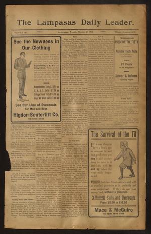 The Lampasas Daily Leader. (Lampasas, Tex.), Vol. 8, No. 3070, Ed. 1 Friday, October 27, 1911