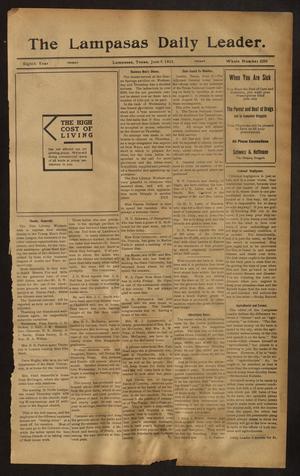 The Lampasas Daily Leader. (Lampasas, Tex.), Vol. 8, No. 2250, Ed. 1 Friday, June 9, 1911