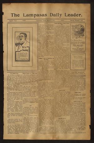 The Lampasas Daily Leader. (Lampasas, Tex.), Vol. 8, No. 2166, Ed. 1 Friday, March 3, 1911