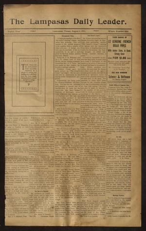 The Lampasas Daily Leader. (Lampasas, Tex.), Vol. 8, No. 2298, Ed. 1 Friday, August 4, 1911