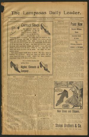 The Lampasas Daily Leader. (Lampasas, Tex.), Vol. 6, No. 1554, Ed. 1 Friday, March 12, 1909