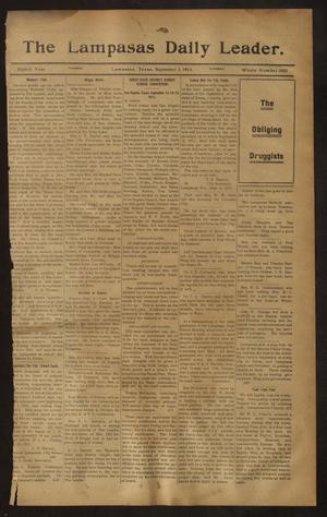 The Lampasas Daily Leader. (Lampasas, Tex.), Vol. 8, No. 3025, Ed. 1 Tuesday, September 5, 1911