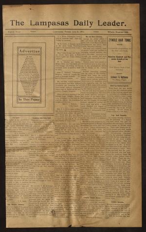 The Lampasas Daily Leader. (Lampasas, Tex.), Vol. 8, No. 2286, Ed. 1 Friday, July 21, 1911