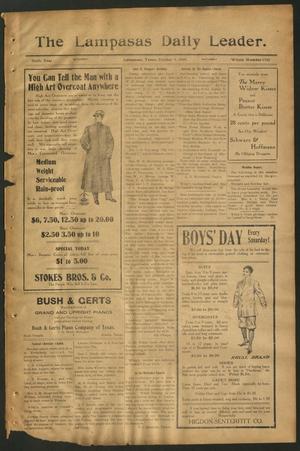 The Lampasas Daily Leader. (Lampasas, Tex.), Vol. 6, No. 1733, Ed. 1 Saturday, October 9, 1909