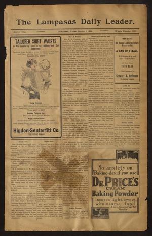 The Lampasas Daily Leader. (Lampasas, Tex.), Vol. 8, No. 3051, Ed. 1 Thursday, October 5, 1911